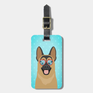 Etiquetas de bagagem de german shepherd