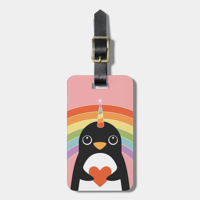 Etiquetas de bagagem de pinguim (Frente Vertical)