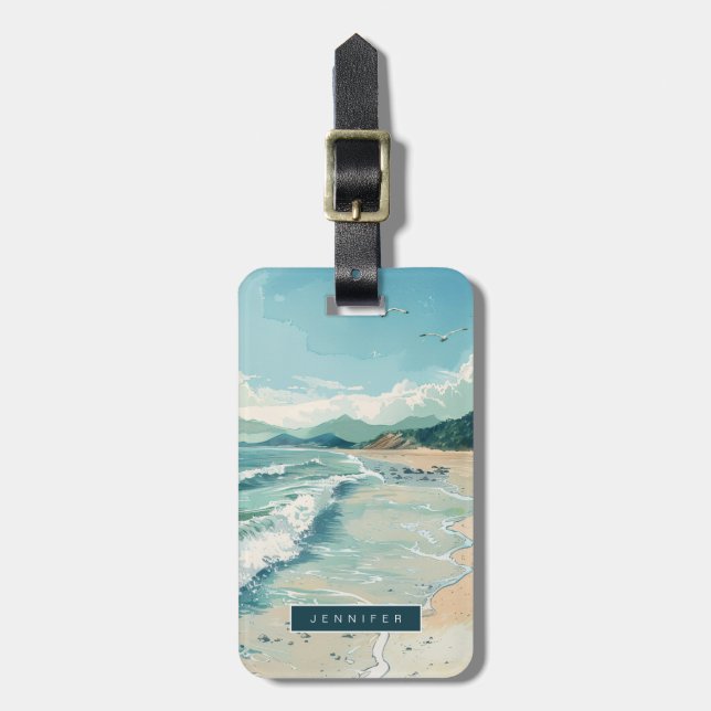 Etiquetas de bagagem de praia (Frente Vertical)