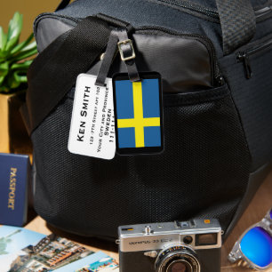 Etiquetas de bagagem de Suecia