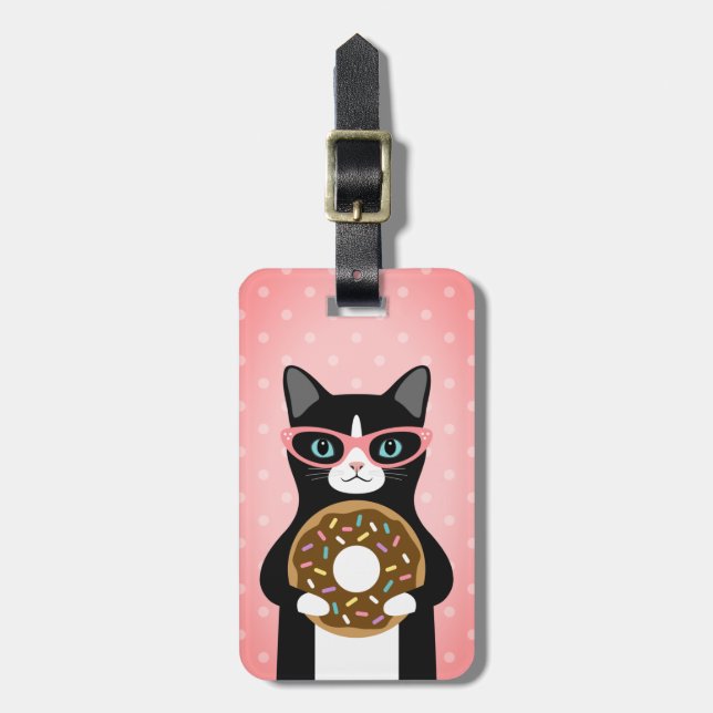 Etiquetas de Bagagem de Tabby Cat (Frente Vertical)