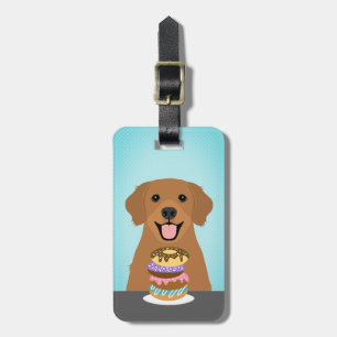 Etiquetas de bagagem do ouro Retriever