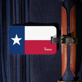 Etiquetas de Bagagem do Texas, Bandeira do Texas p