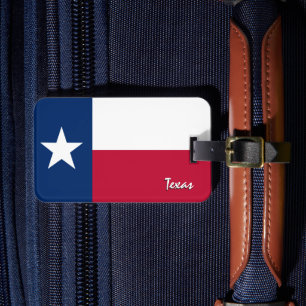 Etiquetas de Bagagem do Texas, Bandeira do Texas p
