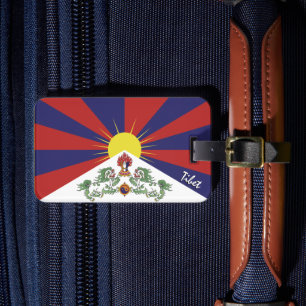 Etiquetas de Bagagem do Tibete, Bandeira Tibetana 