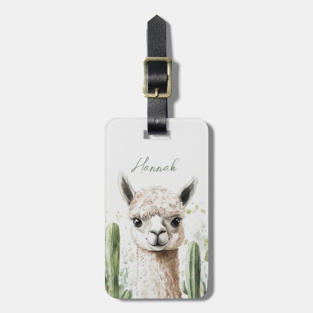 Etiquetas de bagagem Llama (Frente Vertical)