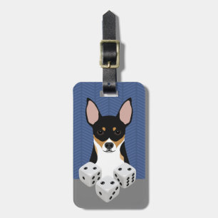 Etiquetas de Bagagem Rat Terrier