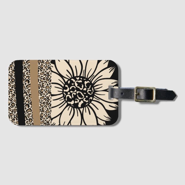 Etiquetas de Bagagem: Sunflower Safari (Frente Horizontal)