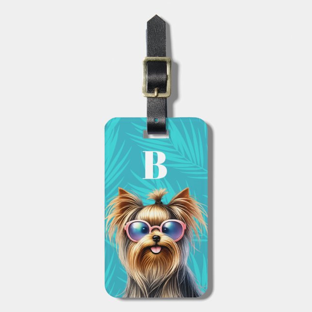 Etiquetas de Bagagem Yorkshire Terrier (Frente Vertical)