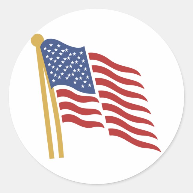 Etiquetas de bandeira americana (Frente)