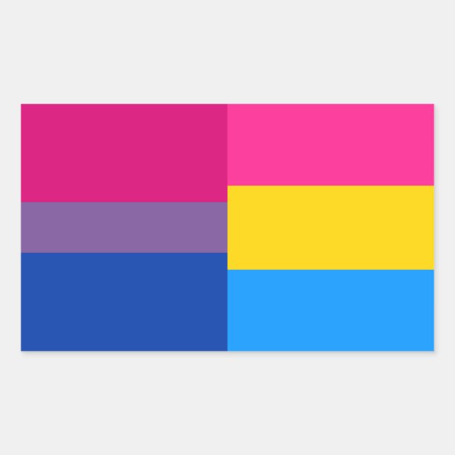 Etiquetas de bandeira bissexuais/transexuais (Frente)