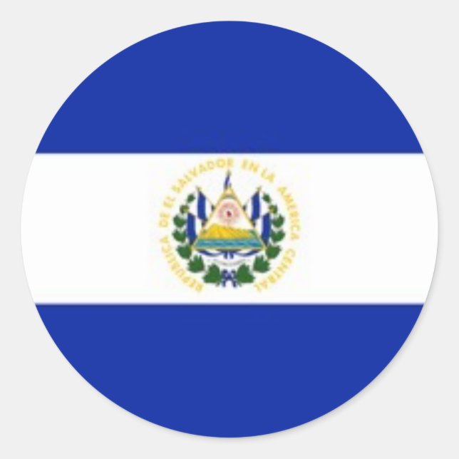 Etiquetas de bandeira El Salvador (Frente)