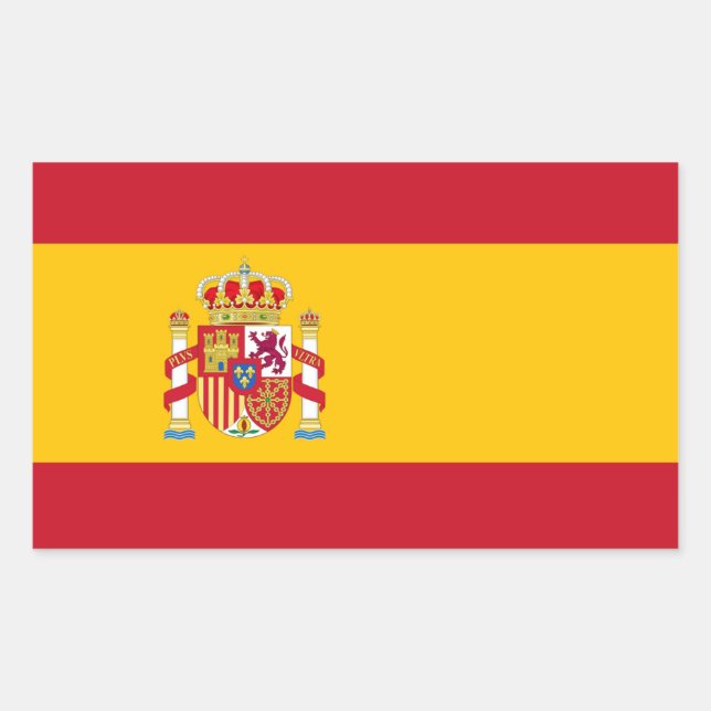 Etiquetas de bandeira espanhola (Frente)
