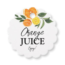 Etiquetas de Bar Citrus Chá de panela Mimosa