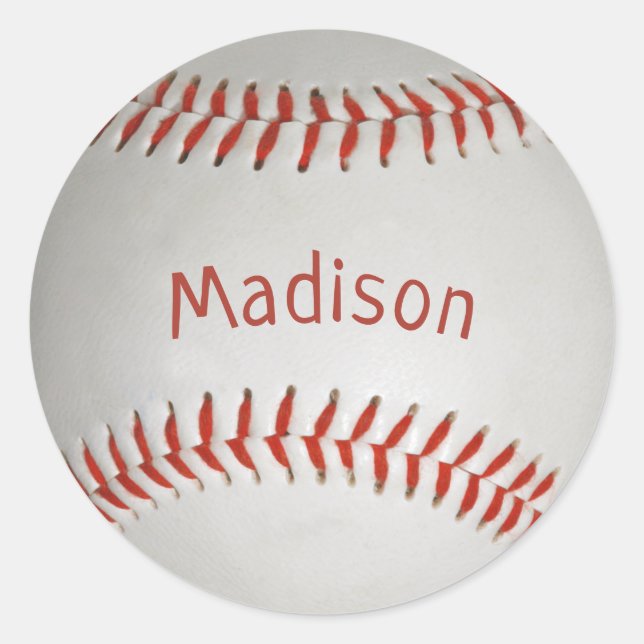 Etiquetas de Baseball de Nome Personalizado (Frente)