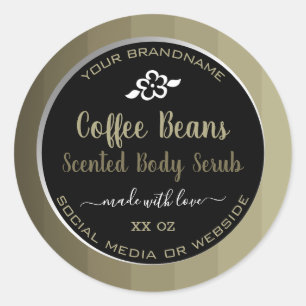 Etiquetas de beans de café para embalagem profiss