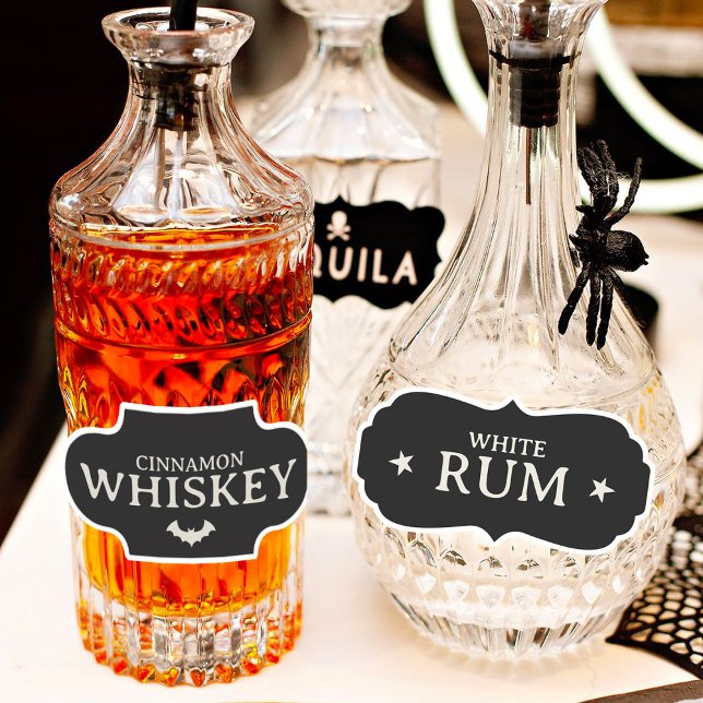 Etiquetas de Bebida de Halloween personalizáveis (Criador carregado)