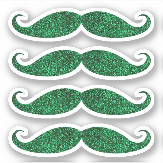 Etiquetas de bigode verde (Frente)