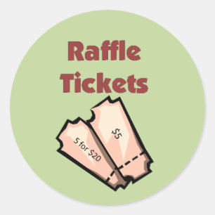 Etiquetas de Bilhete de Raffle