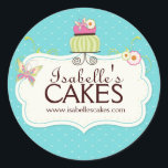 Etiquetas de Bolo Whimsical<br><div class="desc">Whimsical Cake Labels projetados pela Colorful Design Inc,  Copyright 2013.</div>