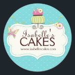 Etiquetas de Bolo Whimsical<br><div class="desc">Whimsical Cake Labels projetados pela Colorful Design Inc,  Copyright 2013.</div>