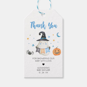 Etiquetas de Boo Pequeno e Fantasma do Halloween A