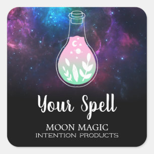 Etiquetas de Bruxaria Negra Potion Galaxy