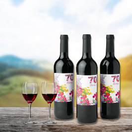 Etiquetas de buquê de flor 70