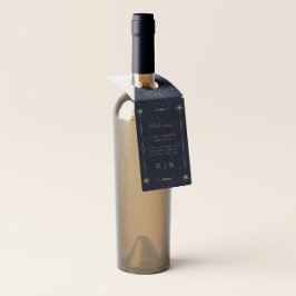 Etiquetas de Cabeça Azul de Casamento Celestial