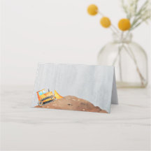 Etiquetas de Cartão de Menu Dobrado do Caminhão de