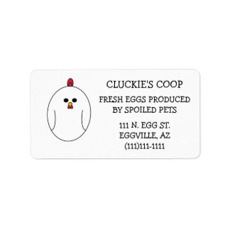 Etiquetas de cartão de ovos