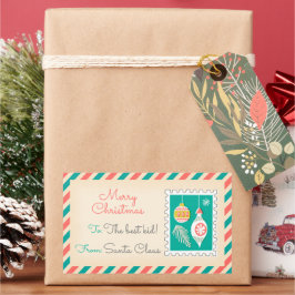 Etiquetas de Cartazes de Natal - Bolas