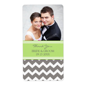 Etiquetas de casamento cinzentas da foto de