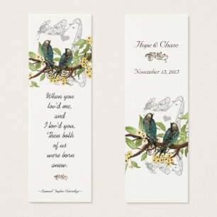 Etiquetas de Casamento de Aves Vintage