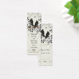Etiquetas de Casamento de Aves Vintage