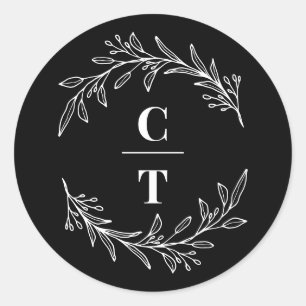 Etiquetas de Casamento de Cores Editáveis por Inic