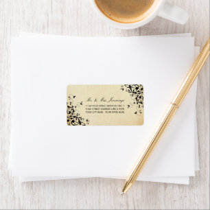 Etiquetas de casamento Elegantes Antiquados