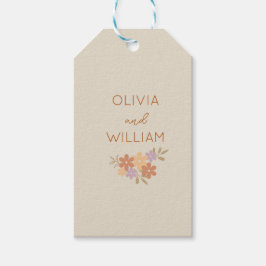 Etiquetas de Casamento Floral Elegante Boho