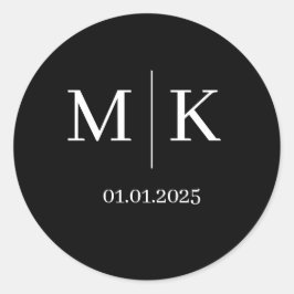 Etiquetas de Casamento Monograma | Adesivos para E