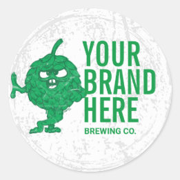 Etiquetas de cervejas redondas personalizadas