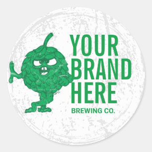 Etiquetas de cervejas redondas personalizadas