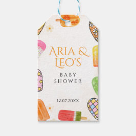 Etiquetas de Chá de fraldas de picolé de Verão