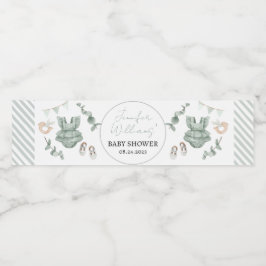 Etiquetas de chá de fraldas para raparigas Boho eu