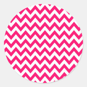 Etiquetas de Chevron do rosa quente