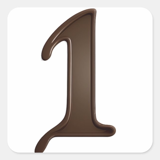 Etiquetas de chocolate número 1 (Frente)
