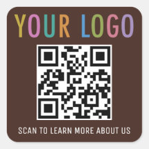 Etiquetas de código QR personalizadas com chocolat