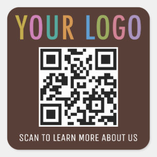 Etiquetas de código QR personalizadas com chocolat
