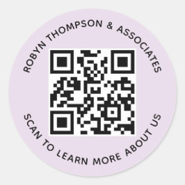 Etiquetas de código QR Roxo Lilac