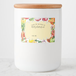 Etiquetas de colocação em latas da mistura