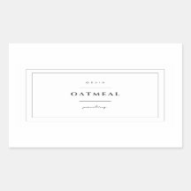 Etiquetas de Comida de aveia